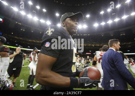 New Orleans, LOUISIANA, USA. 6th Oct, 2019. in New Orleans, Louisiana USA on October 6, 2019. The Saints beat the Buccaneers 32-24. Credit: Dan Anderson/ZUMA Wire/Alamy Live News Stock Photo