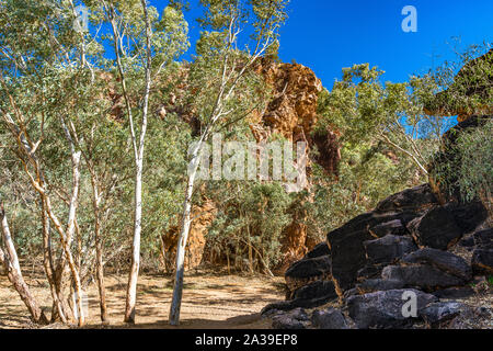 Emily Gap in the East MacDonnell Ranges, Northern Territory, Australia Stock Photo