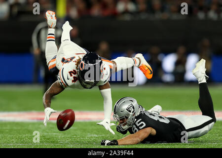 Chicago Bears cornerback Buster Skrine (24) walks off the field after an  NFL football game against the New Orleans Saints, Sunday, Nov. 1, 2020, in  Chicago. (AP Photo/Kamil Krzaczynski Stock Photo - Alamy