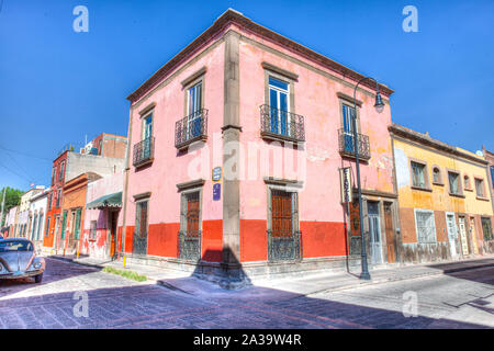 Street corner in San Luis Potosi, Mexico Stock Photo