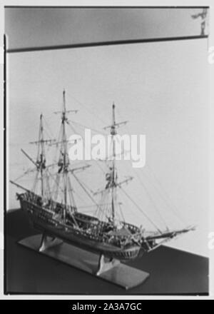 Seamen's Bank for Savings ship models, 74 Wall St., New York City. Brig ...