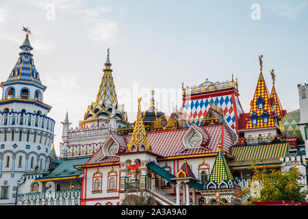 Moscow, Russia - August 21, 2019 : Izmailovo Kremlin Stock Photo