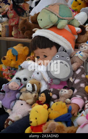 The appreciation ceremony for old dolls is held once a year in October at Meiji Jingu (Shinto Shrine) in Tokyo, Japan. Stock Photo