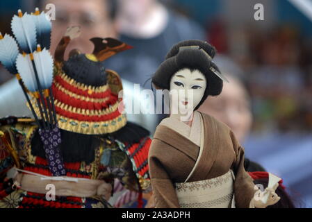 The appreciation ceremony for old dolls is held once a year in October at Meiji Jingu (Shinto Shrine) in Tokyo, Japan. Stock Photo