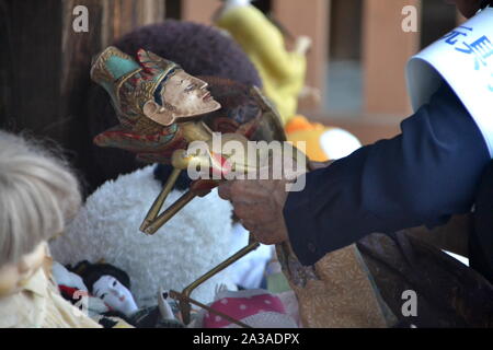 The appreciation ceremony for old dolls is held once a year in October at Meiji Jingu (Shinto Shrine) in Tokyo, Japan. Stock Photo