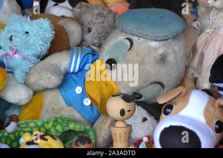 The appreciation ceremony for old dolls is held once a year in October at Meiji Jingu (Shinto Shrine) in Tokyo, Japan. Stock Photo