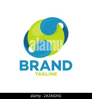 Modern planet music logo Stock Vector