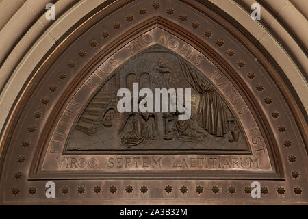 Shrine of the Most Blessed Sacrament of Our Lady of the Angels Monastery, Hanceville, Alabama Stock Photo