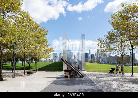 Empty Sky Memorial in Jersey City, USA Stock Photo