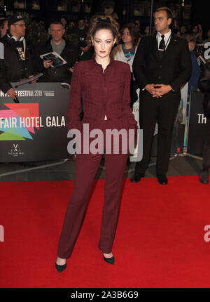 London, UK. 06th Oct, 2019. Karsen Liotta attends The BFI 63rd London Film Festival Mayfair Hotel Gala screening of 'Marriage Story' held at the Odeon Luxe, Leicester Square in London. Credit: SOPA Images Limited/Alamy Live News Stock Photo