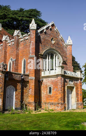 20 September 2019 St Paul's Chapel in the grounds of Stanstead House stately home in the South Downs National Park in West Sussex England Stock Photo