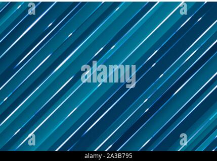 Abstract technology digital diagonal laser line science fiction matrix on dark blue background. Vector illustration Stock Vector