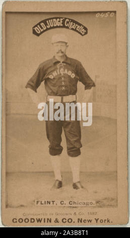 Silver Flint, Chicago White Stockings, baseball card portrait Stock Photo