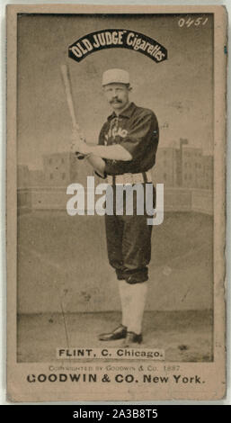 Silver Flint, Chicago White Stockings, baseball card portrait Stock Photo