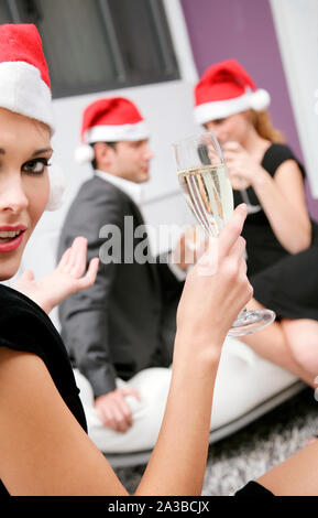 friends, christmas Stock Photo