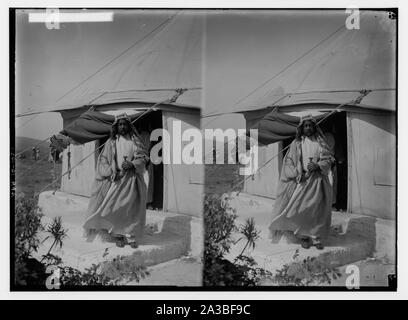 Sir Herbert Samuel's second visit to Transjordan, etc. The Emir Abdullah. Stock Photo