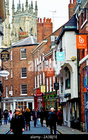 Low Petergate, York, england Stock Photo