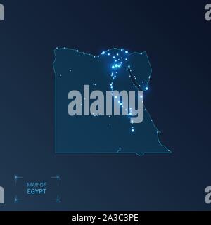 a dotted map of egypt Stock Vector Image & Art - Alamy