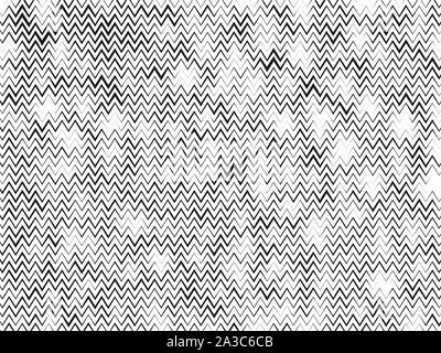 Halftone background. Wavy, zig-zag horizontal parallel lines. Abstract monochrome pattern. Vector illustration. Stock Vector