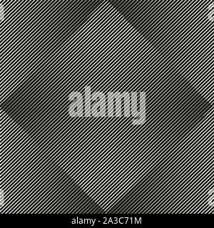 Vector abstract geometric pattern of rhombus. Gradient Halftone Line. Stock Vector