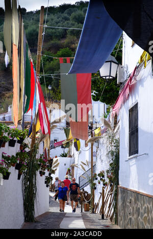 Fiesta del Monfi in the white village of Cutar, Axarquia, Malaga, Andalucia, Costa del Sol, Spain Stock Photo