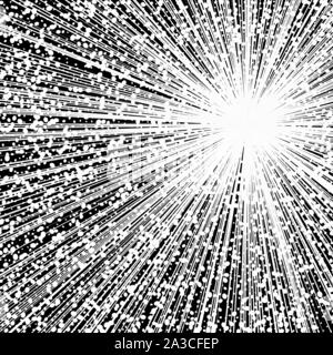 Black and White Radial Lines Spped Light or Light Rays Comic Book Style  Background. Manga or Anime Speed Drawing Graphic Black Stock Illustration -  Illustration of burst, line: 192671347