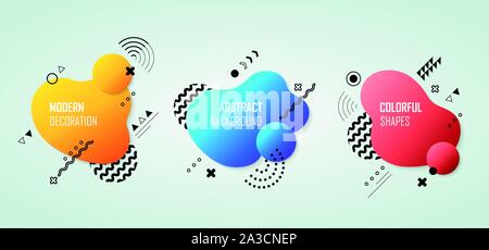 Abstract colorful modern shape for modern design background. Use for ad, headline, template, isolate, artwork. illustration vector eps10 Stock Vector