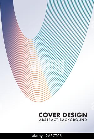 Abstract Rainbow Wave Line, Cover Design Template, Colorful Curved Lines Design Vector Stock Vector