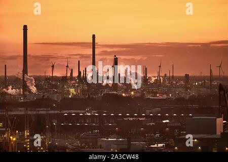 Dramatic Industrial Landscape Stock Photo