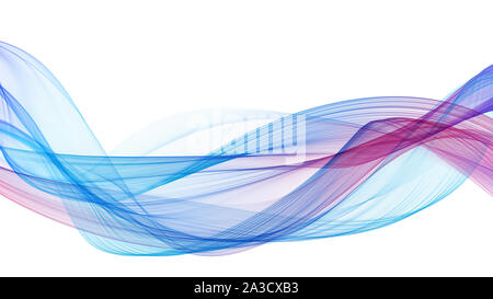 Abstract soft wave design in purple, blue colors. Stock Photo