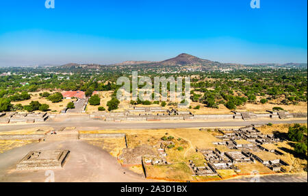 View of Teotihuacan in Mexico