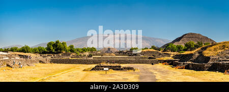 View of Teotihuacan in Mexico Stock Photo