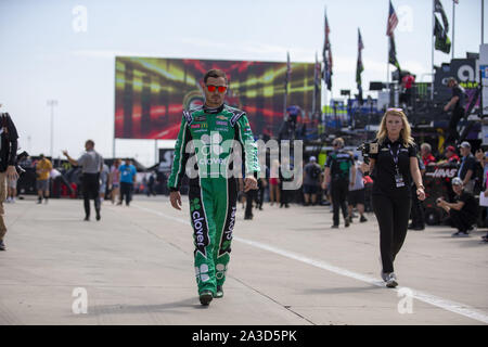 Concord, North Carolina, USA. 27th Sep, 2019. Kyle Larson (42) practices for the Bank of America ROVAL 400 at Charlotte Motor Speedway in Concord, North Carolina. (Credit Image: © Stephen A. Arce/ASP) Stock Photo