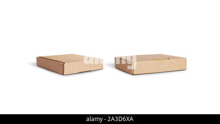Blank craft accessory box mock up lying isolated, different sides Stock Photo