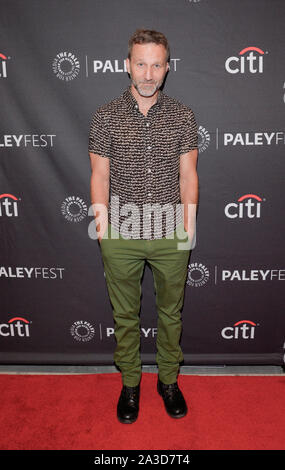 New York, NY - October 5, 2019: Breckin Meyer attends screening and discussion of Robot Chicken during PaleyFest 2019 at The Paley Center for Media Stock Photo