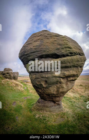 Bridestone Rocks The Bridestone rocks above Lydgate, Todmorden, Calder Valley ,South ...
