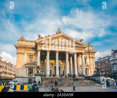 Brussels Stock Exchange, Belgium Stock Photo