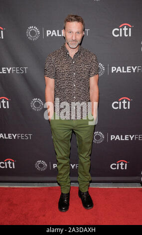 New York, United States. 05th Oct, 2019. Breckin Meyer attends screening and discussion of Robot Chicken during PaleyFest 2019 at The Paley Center for Media (Photo by Lev Radin/Pacific Press) Credit: Pacific Press Agency/Alamy Live News Stock Photo