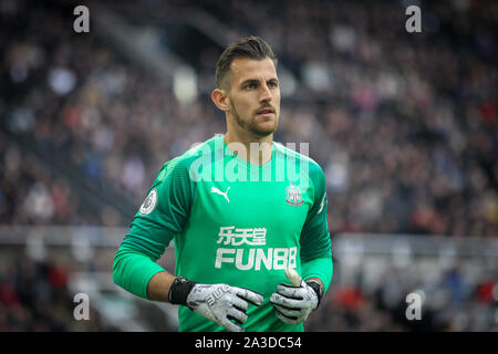 Newcastle, UK. 06th Oct, 2019. Goalkeeper Martin Dubravka of Newcastle United during the Premier League match between Newcastle United and Manchester United at St. James's Park, Newcastle, England on 6 October 2019. Photo by J GILL/PRiME Media Images. Credit: PRiME Media Images/Alamy Live News Stock Photo