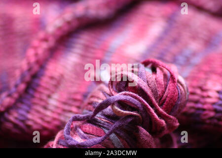 Knitwear. Pink with purple. Stock Photo