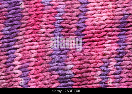 Knitwear. Pink with purple. Stock Photo