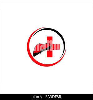 vector liver icon flat logo,human disease health design,liver anatomy medical health. Stock Vector