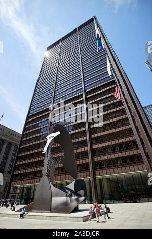 richard j, daley plaza and center and picasso statue chicago illinois united states of america Stock Photo