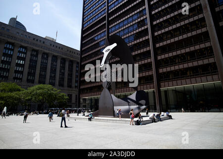 richard j, daley plaza and center and picasso statue chicago illinois united states of america Stock Photo