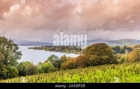 bowness on windermere, lake district national park, cumbria, england, uk gb Stock Photo