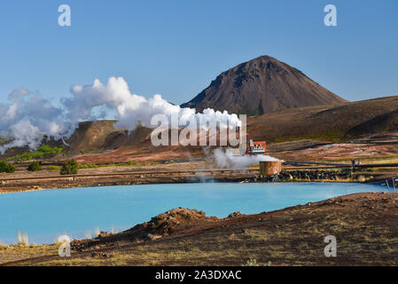 Geothermal area near Myvatn Lake, Iceland Stock Photo