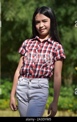 A Pretty Cute Asian Person Stock Photo