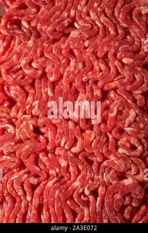 Raw Organic Red Ground Minced Beef Ready to Cook Stock Photo