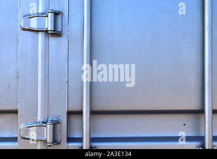 Detailed close up view on metal and steel structure textures in different colors Stock Photo