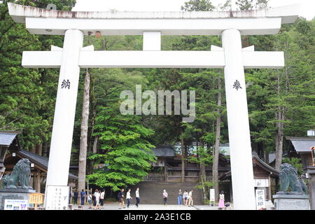 Suwa taisha shrine in Nagano Pref, Japan Stock Photo